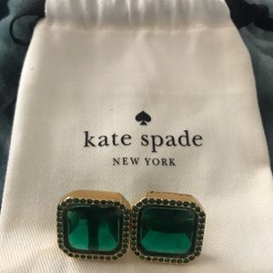 Emerald Green Kate Spade Earrings 💚